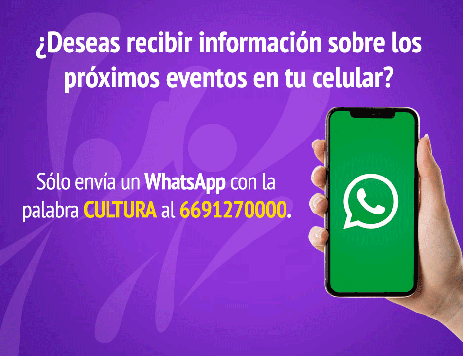 Recibir información sobre próximos eventos en whatsapp