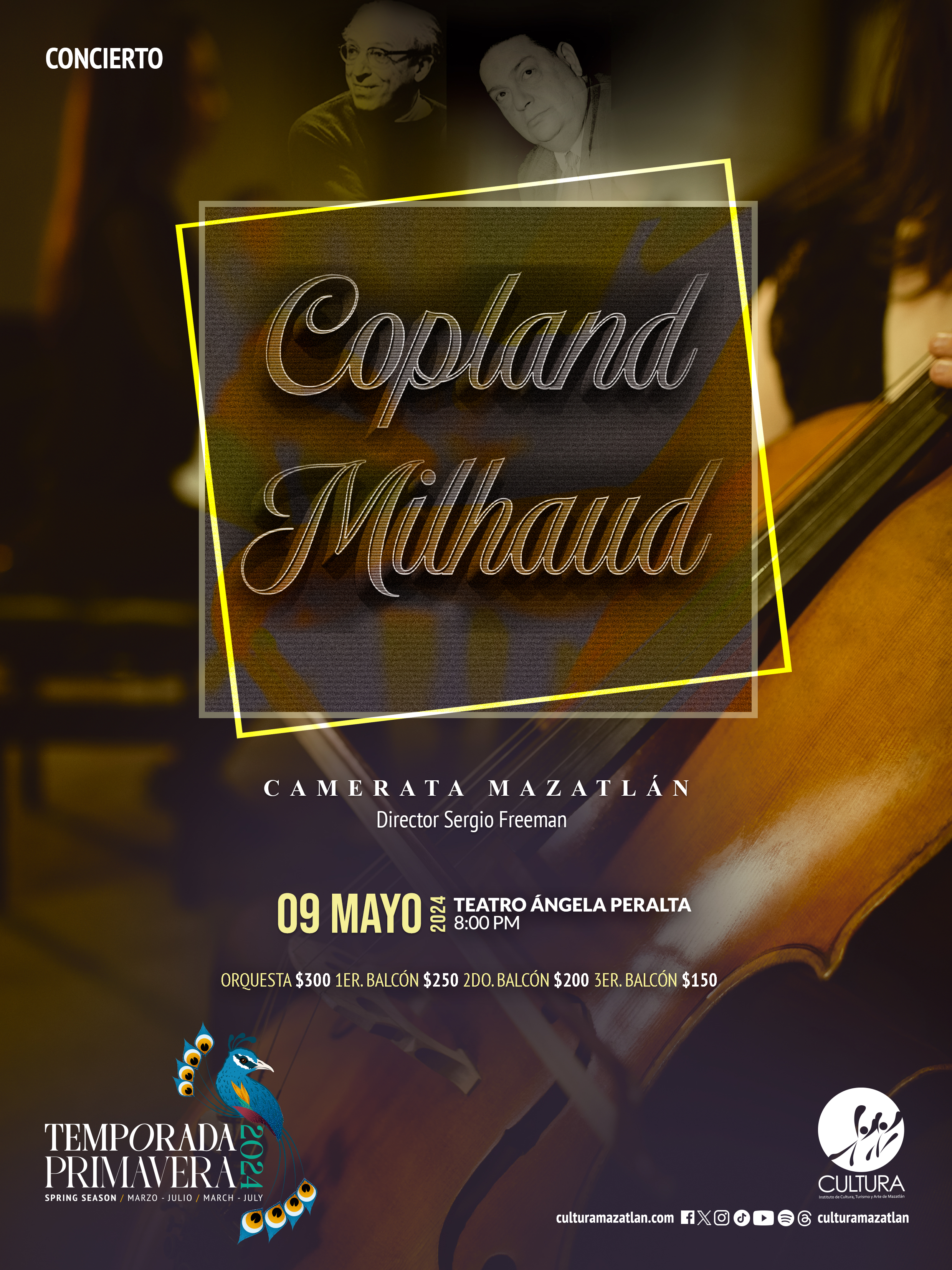Programa - Copland, Milhaud